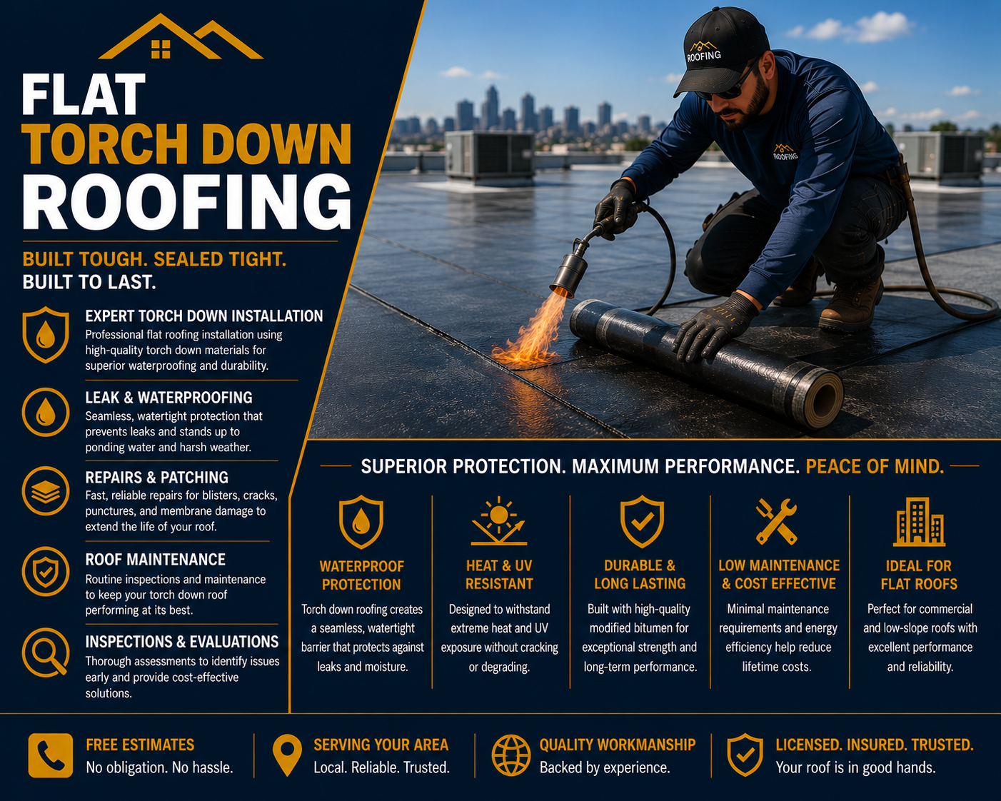 Flat Torch Down Roofing ​West Los Angeles ​
